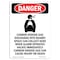 Signmission OSHA Sign, 14" Height Rigid Plastic, Carbon Dioxide Gas, Portrait, 1014-V-2412 OS-DS-P-1014-V-2412 - alternate 1